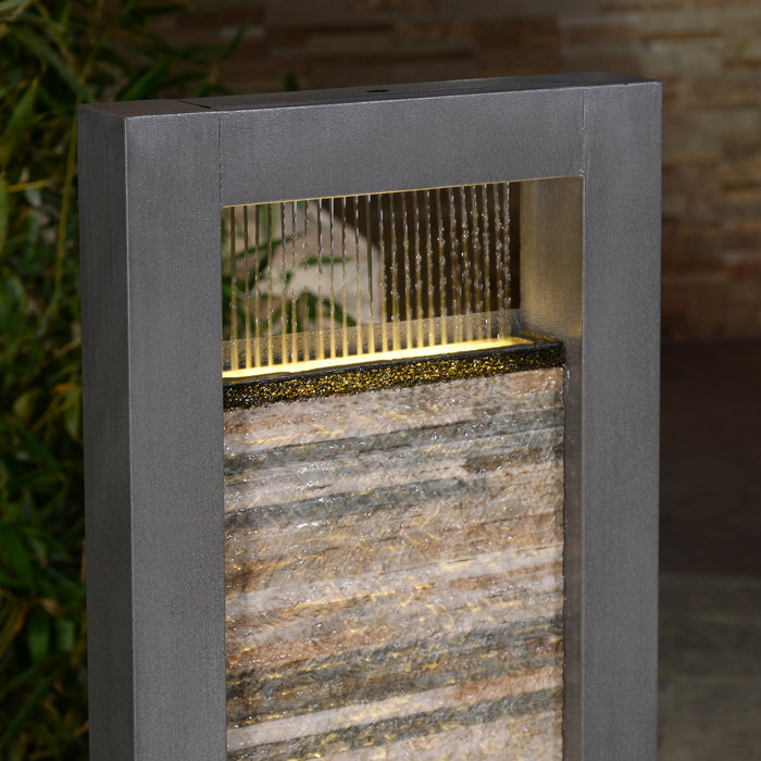 Ivy Bronx Hand Crafted Outdoor Metal Weather Resistant Floor Fountain